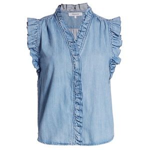 Frame Lauren Chambry top size small.